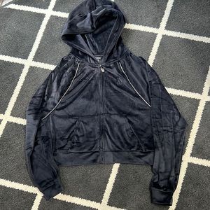 NWOT Victoria’s Secret Velour Crop Hoodie